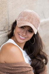Black/Cream/Taupe Velour Ball Cap - Shop Now!, Caps, $ 38.95, A Moment Of Now™